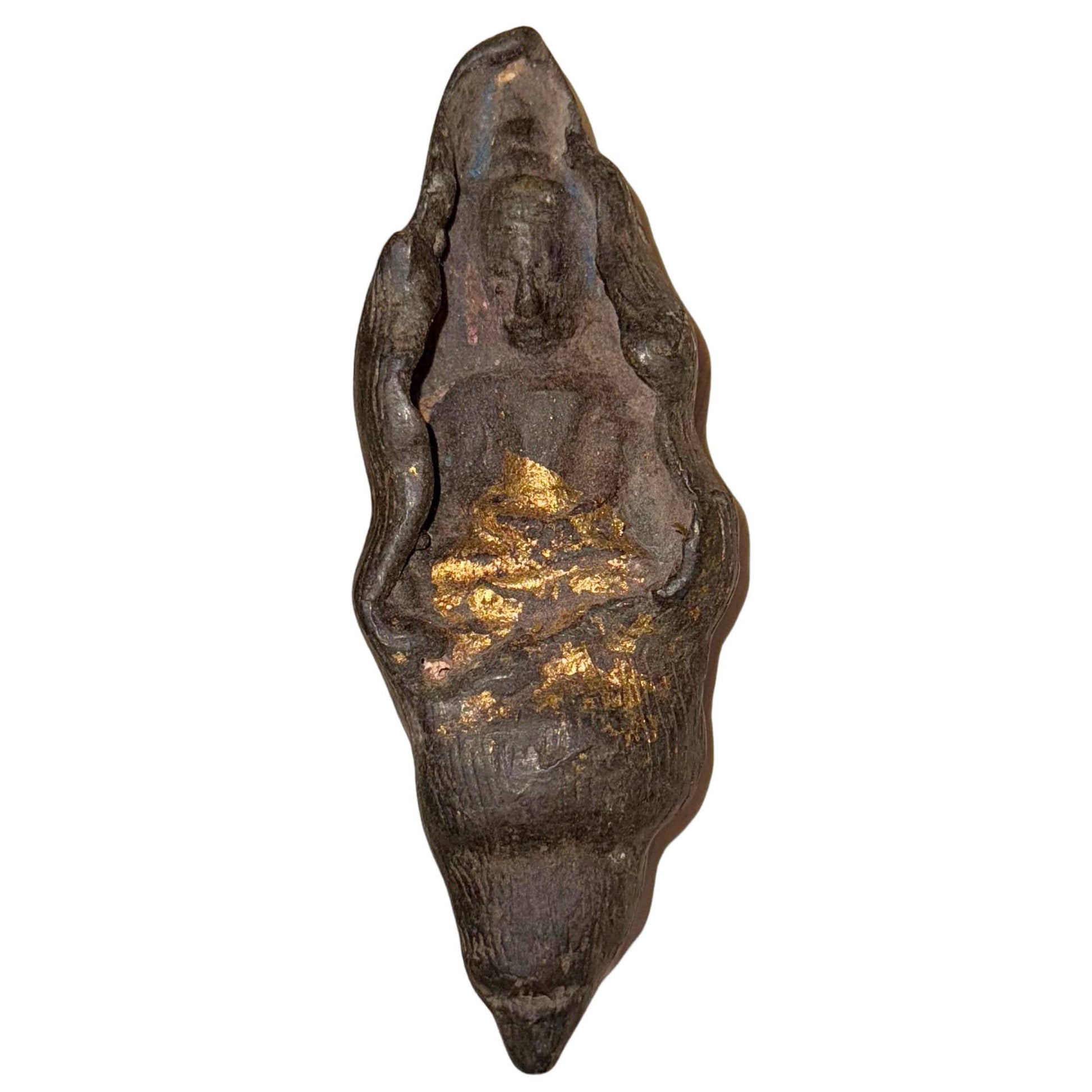 Antieke Thaise Sangkatchai Boeddha in conch schelp 18e-eeuw