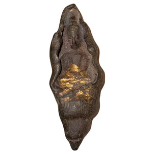 Antique 18th/19th Century Thai Sangkatchai in Sankha (Conch) – Gilt Bronze – Archaic Wealth Amulet