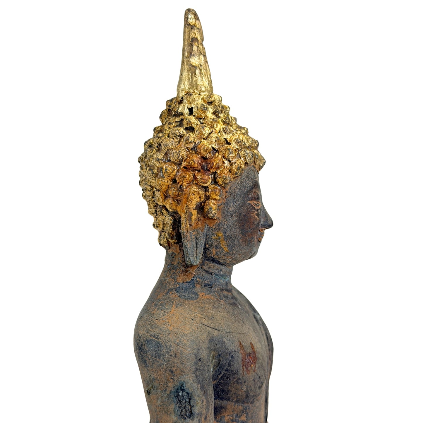 Antique bronze Buddha from Ayutthaya, Thailand, catalogue view 08