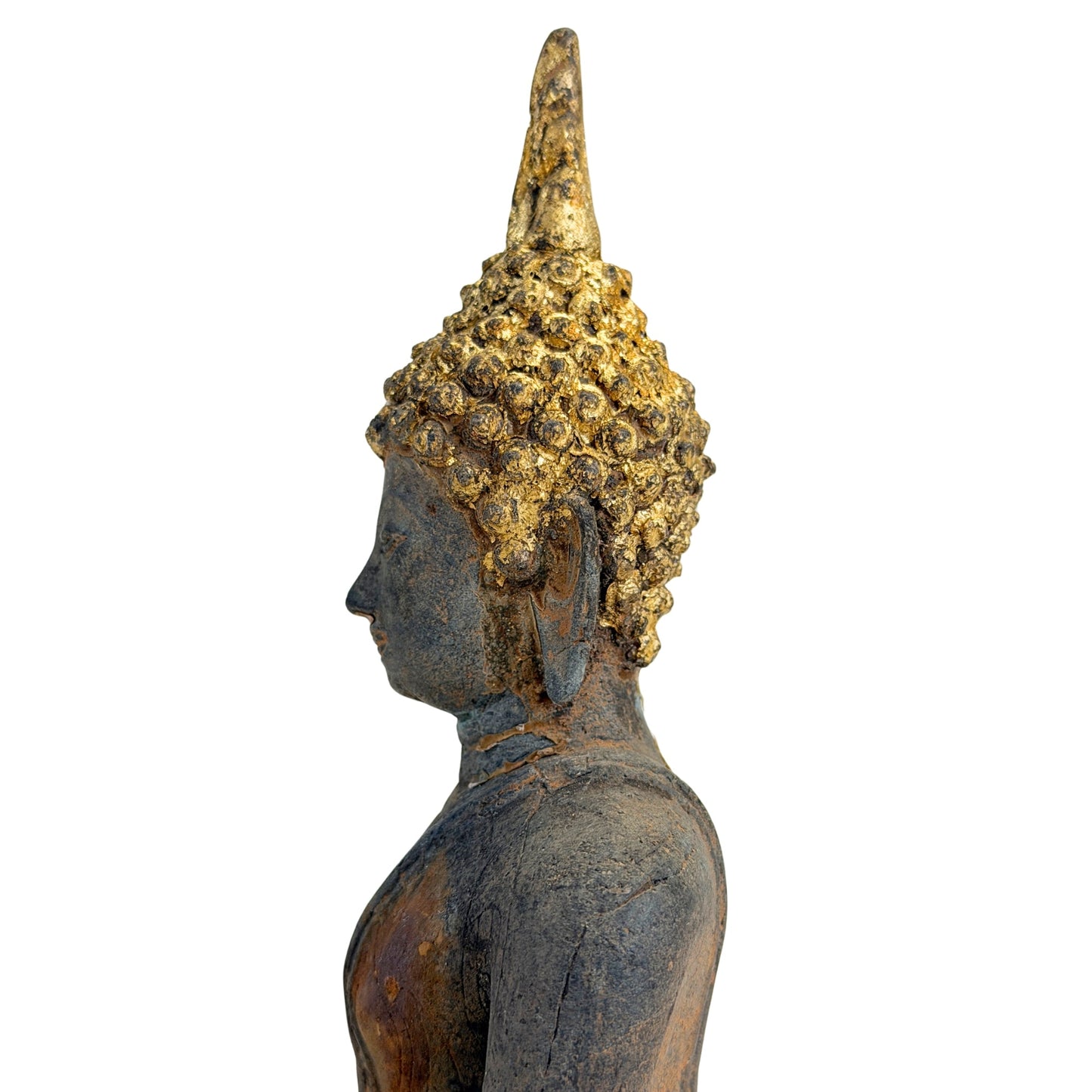 Seated Ayutthaya Buddha with historic surface wear, catalogue view 13
