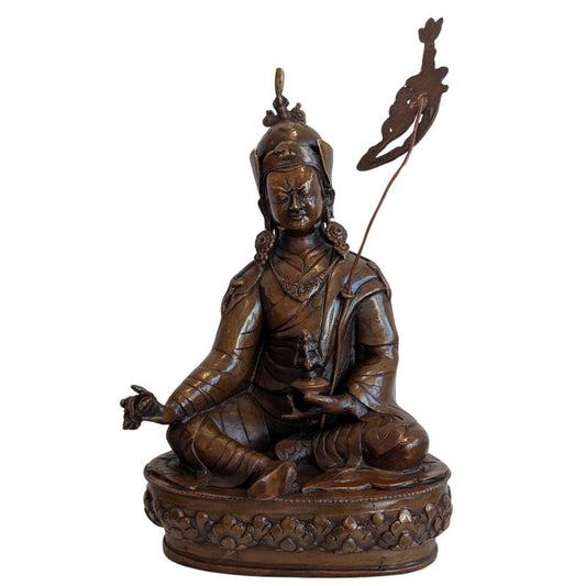 Antique Bronze Padmasambhava – 18th–19th Century – front view