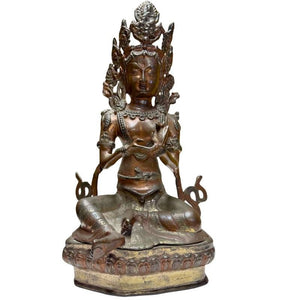 Antique Himalayan Bronze Tara in Kataka Mudra – 38 cm