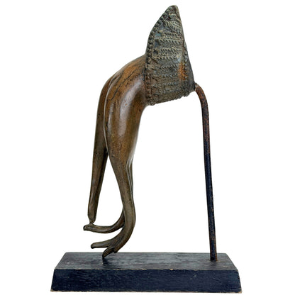 Antique Thai Buddha hand with long stylised bronze fingers