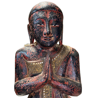 Face and joined hands of second antique Thai Thapanom figure