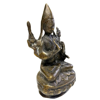 Archaïsche dunwandige bronsgieting audit Tsongkhapa 1800