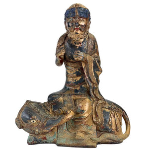 Arhat Beeld op Dano Brons Verguld Himalaya – Boeddhistische Figuur