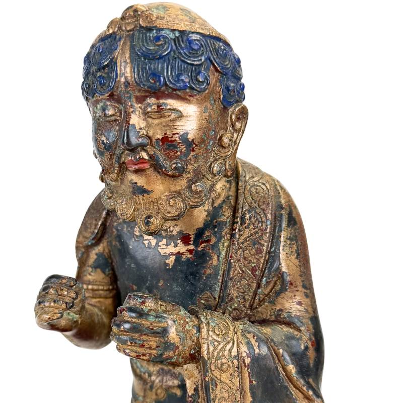 Arhat op dier in Aziatische kunst uit nepal