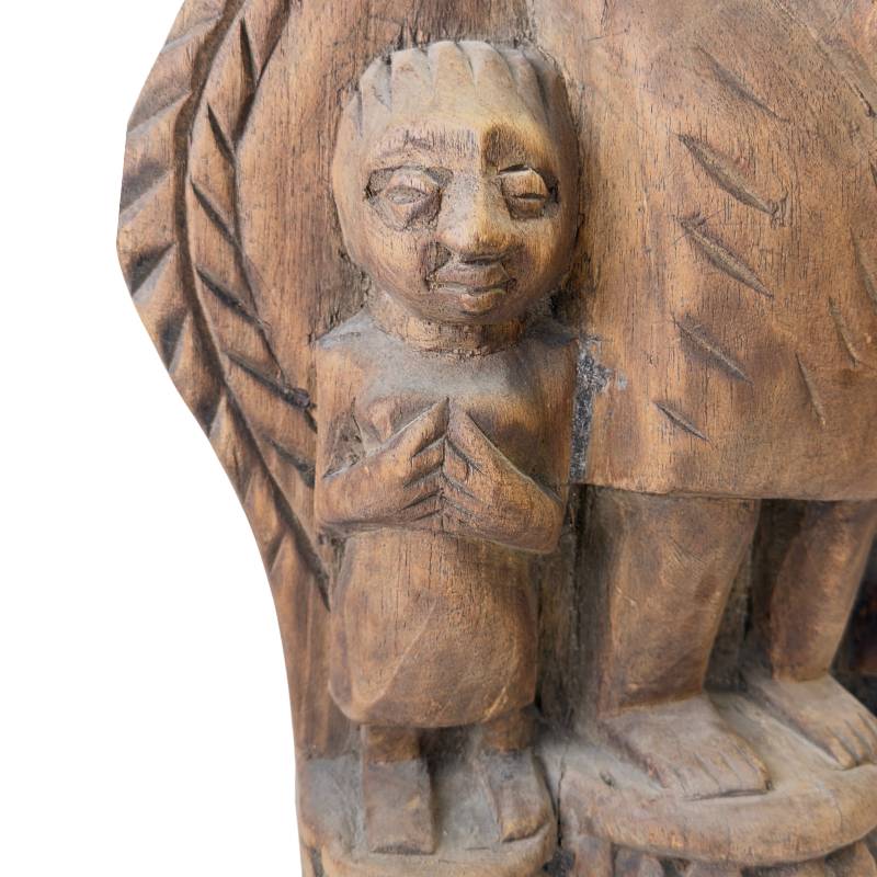 Authentiek Afrikaans houten beeld tribale decoratie