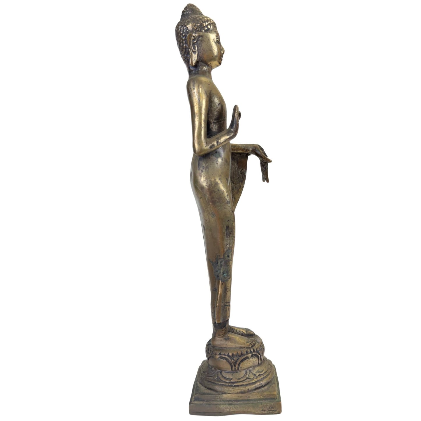 Authentiek bronzen beeld symboliseert spirituele bescherming en moed.