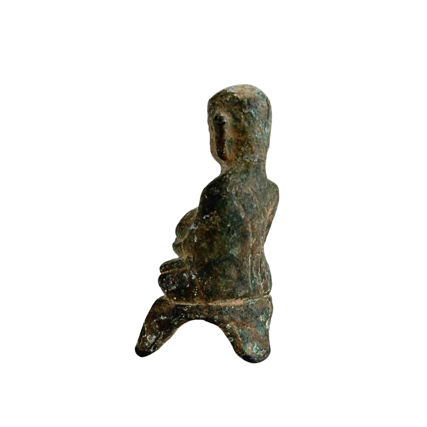Kleine bronzen Boeddha in Ayutthaya-traditie
