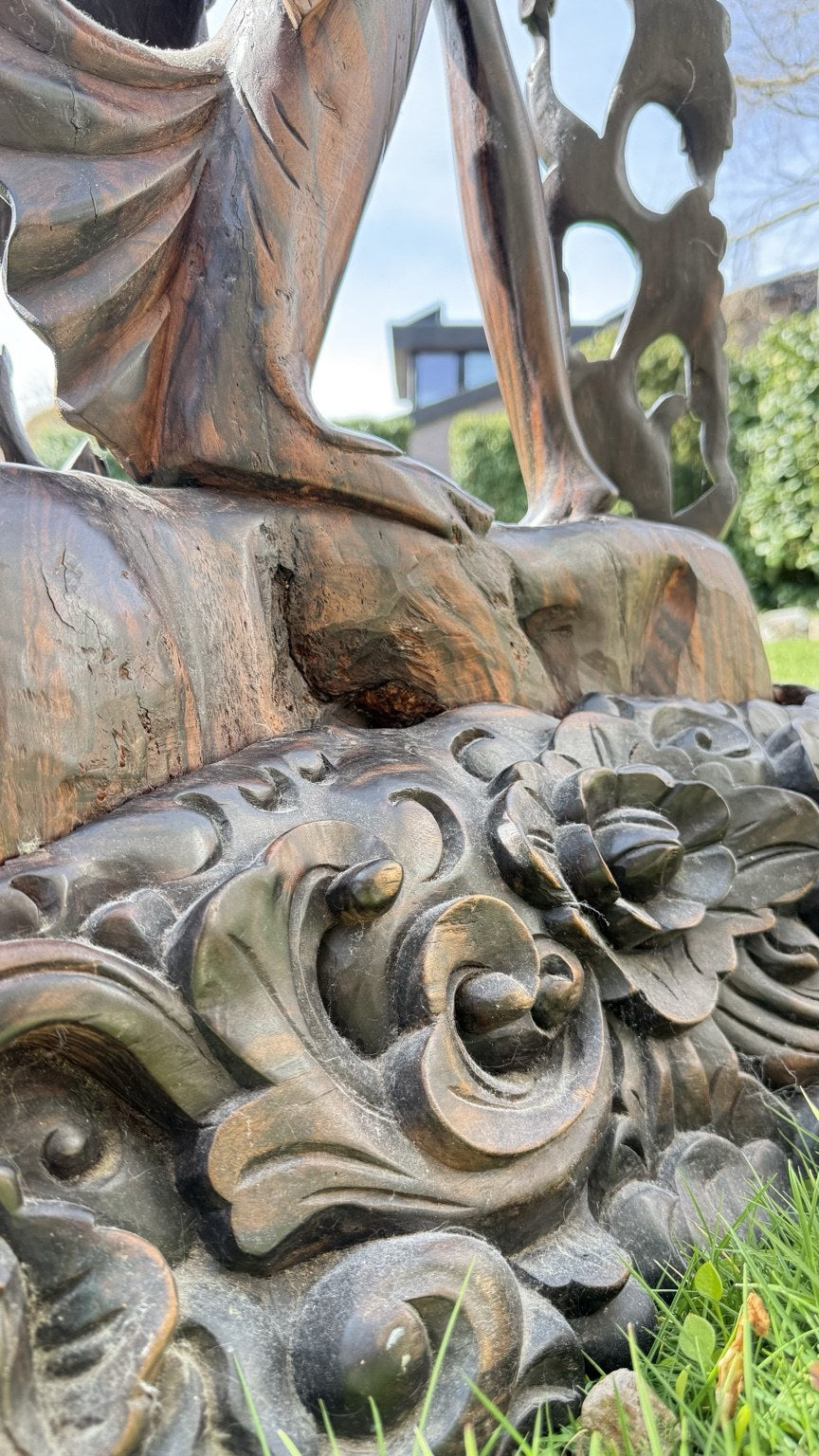 Monumentaal Balinees Coromandel Beeld – 137 cm – Pita Maha Stijl