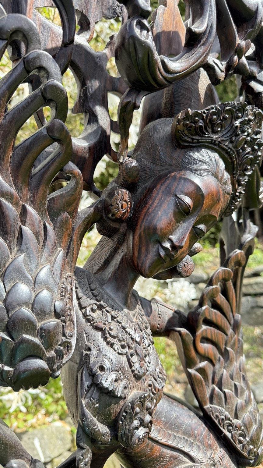 Monumentaal Balinees Coromandel Beeld – 137 cm – Pita Maha Stijl