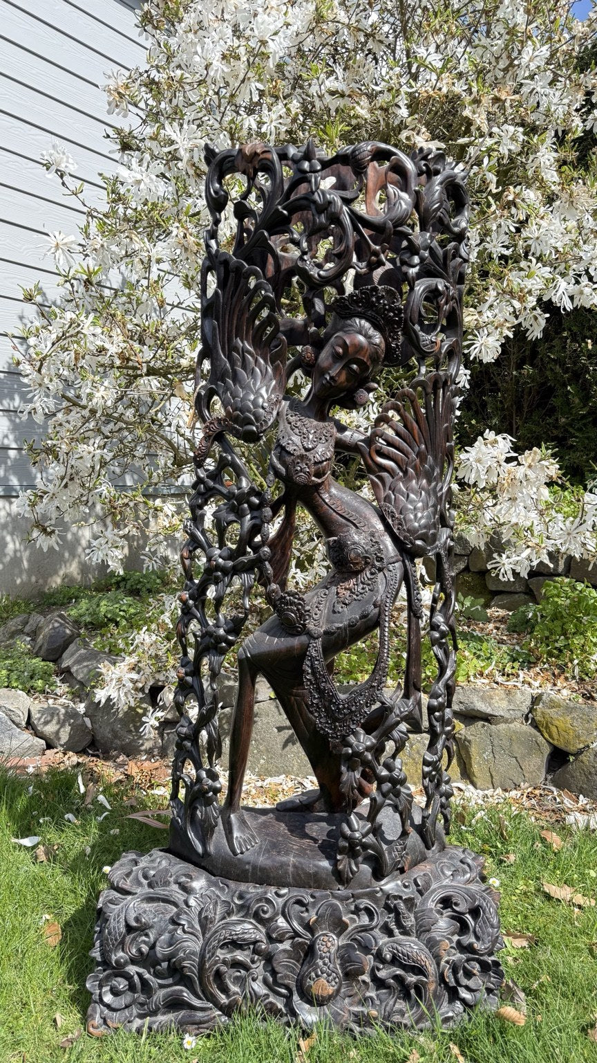 Monumentaal Balinees Coromandel Beeld – 137 cm – Pita Maha Stijl