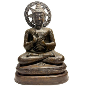 Birmese Boeddha Dharmachakra – Bronzen Beeld 55 cm – Lot 474