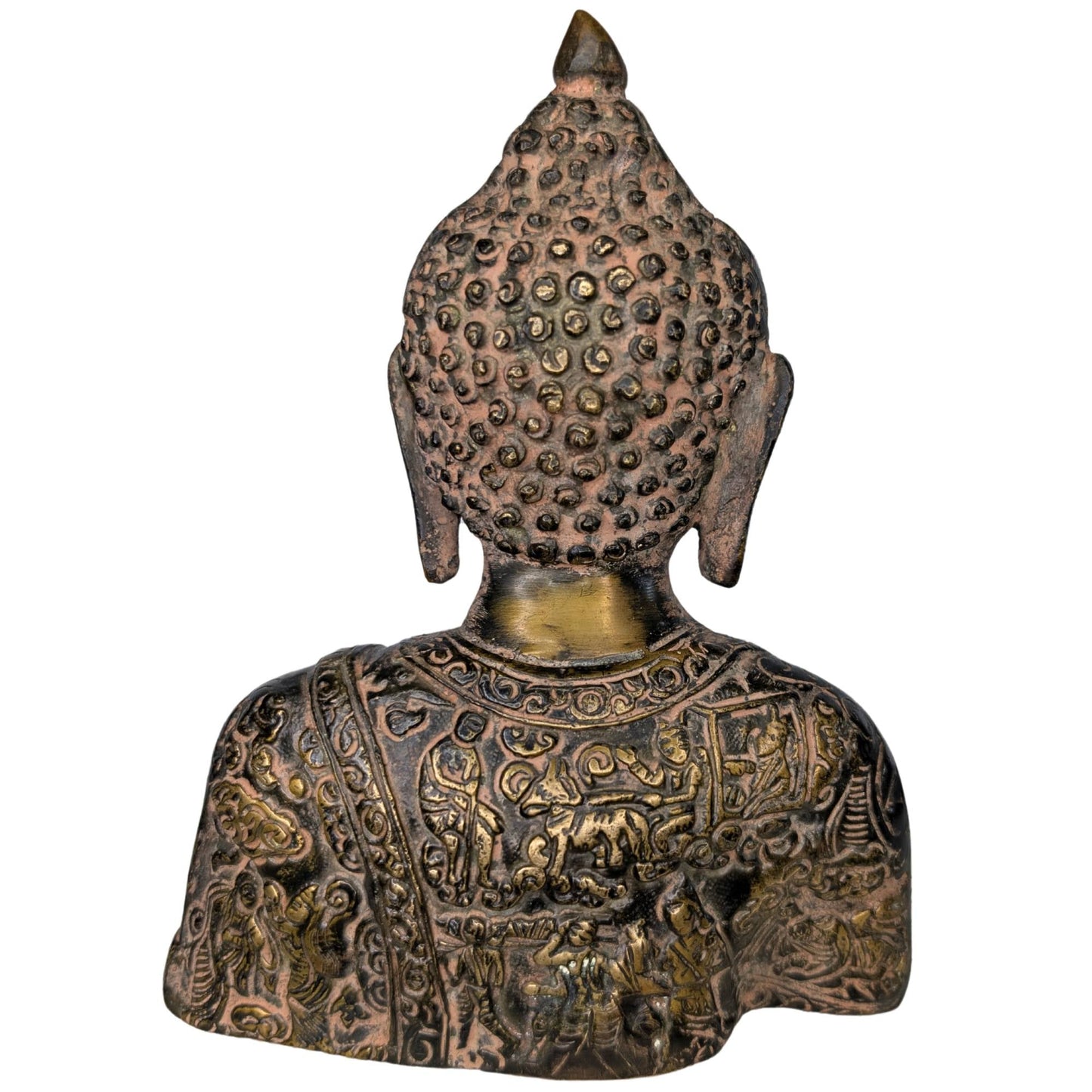 De buste als spiritueel middelpunt voor een meditatieruimte of huisaltaar.