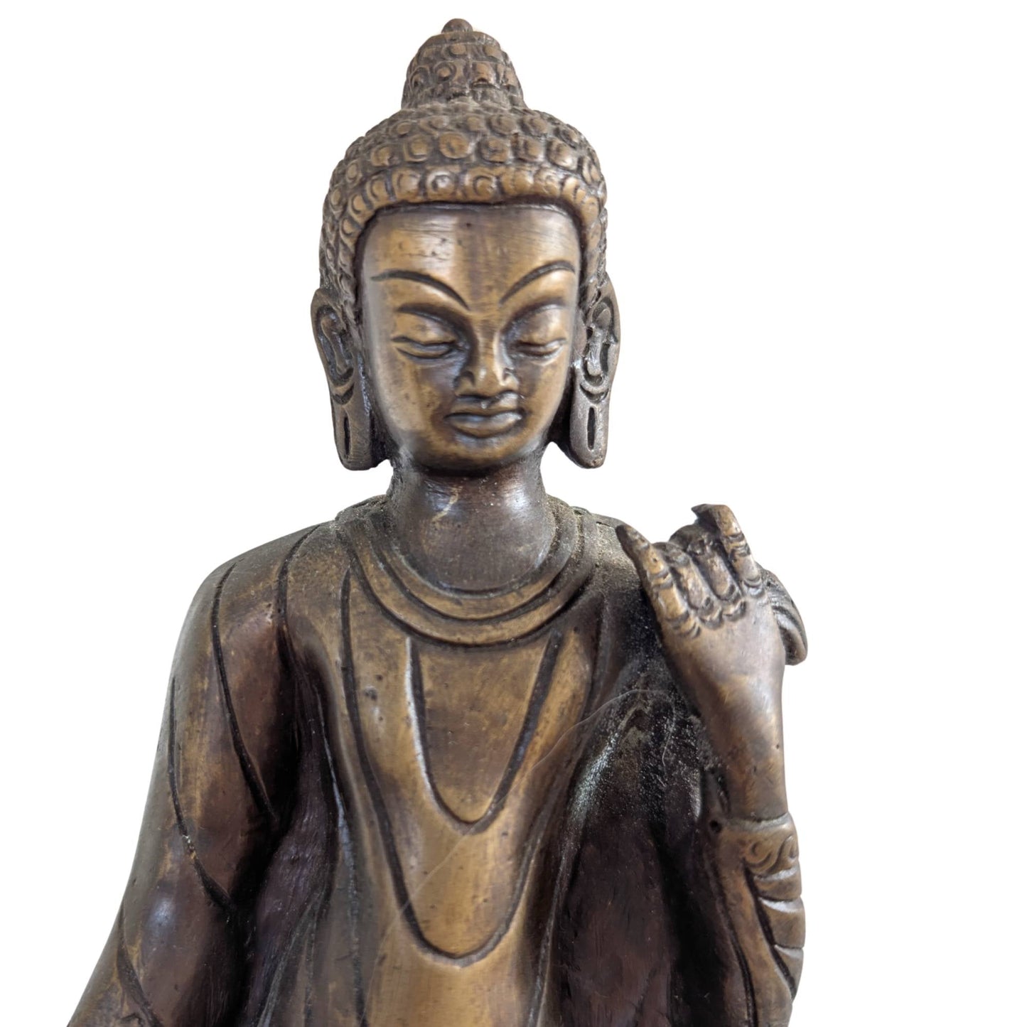 boeddha gezicht met handwerk