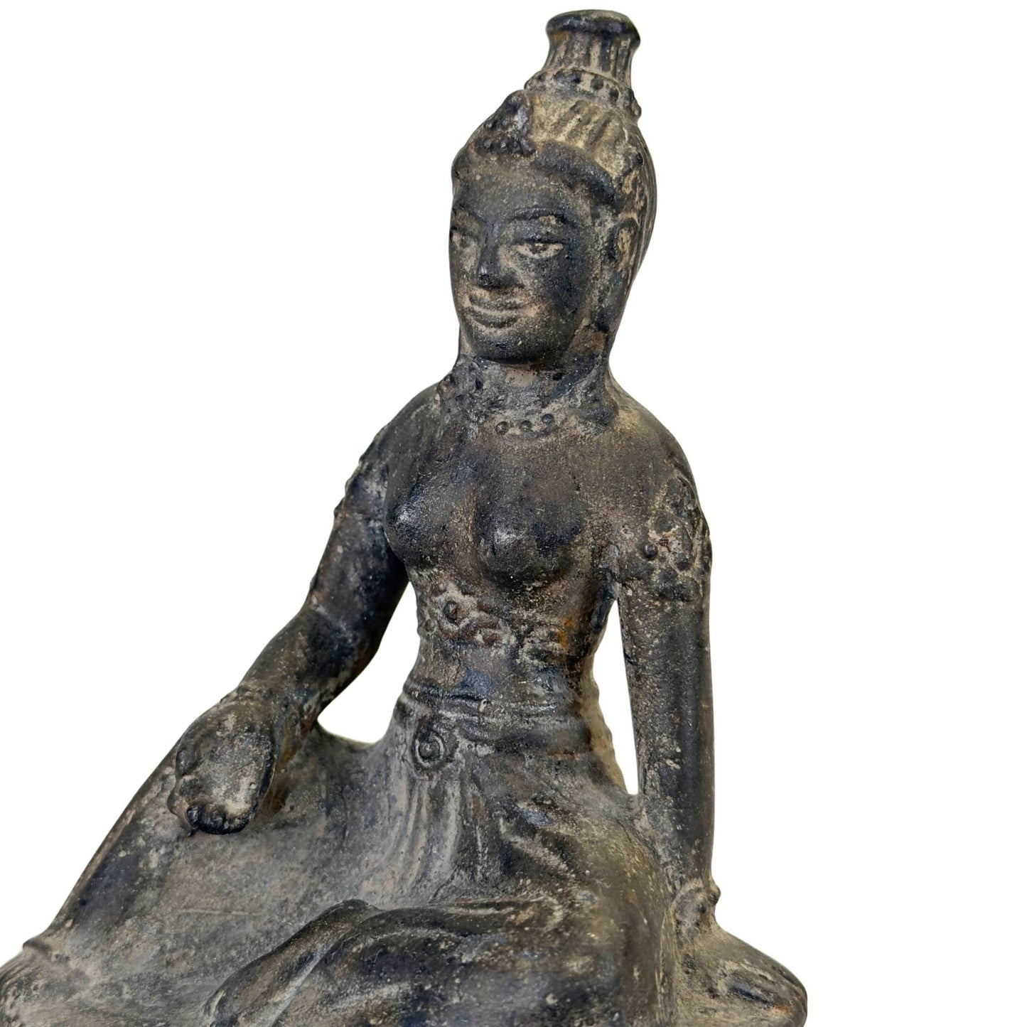 devotioneel bronzen beeld boeddhistische godin zuidoost azie