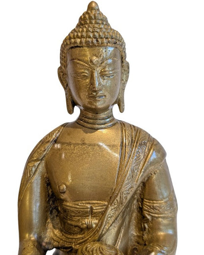 Medicine Buddha with earth-touching right hand