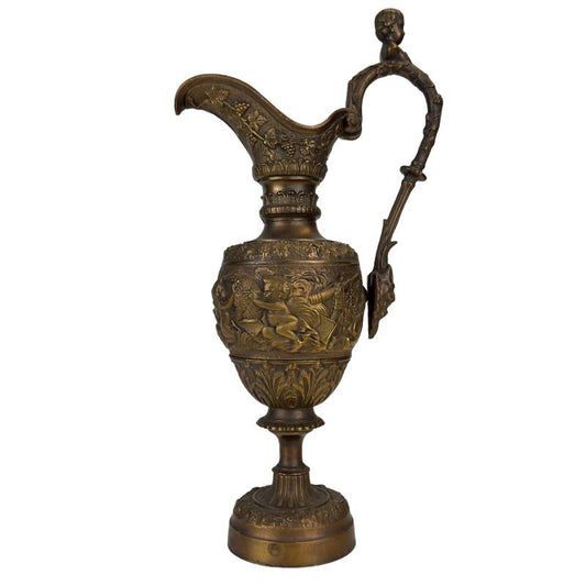bronzen-bacchus-ewer-putti-relief-klassieke-sierkan