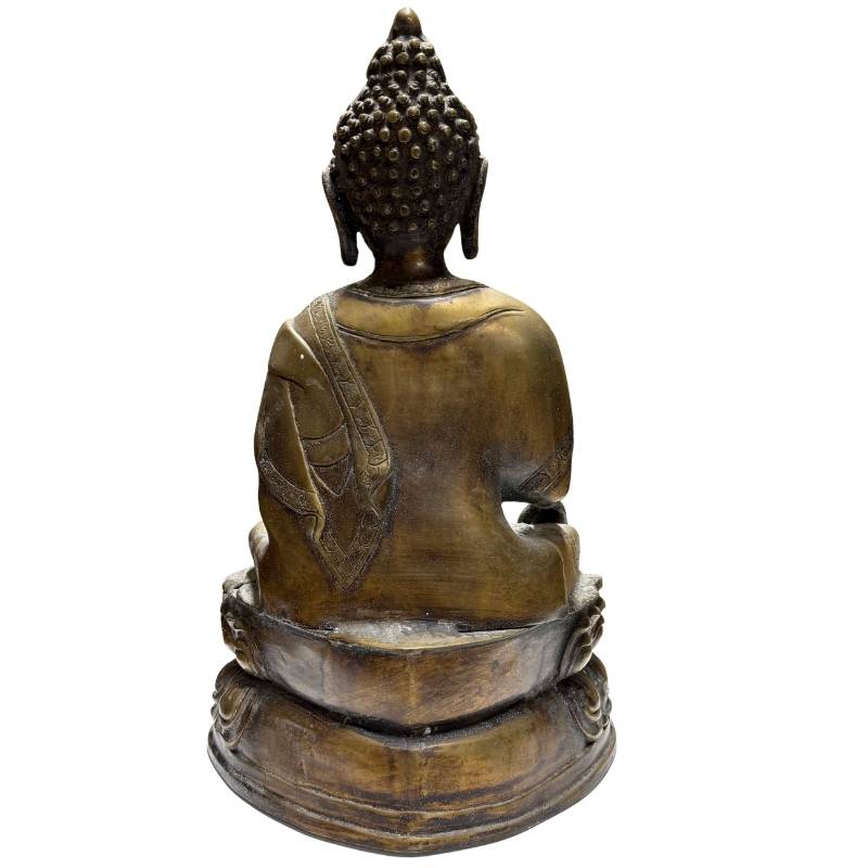 Bronzen Boeddhabeeld uit Nepal daterend uit de 18e tot vroege 19e eeuw