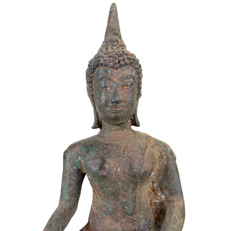 Bronzen Boeddha Thailand met authentieke oxidatie patina