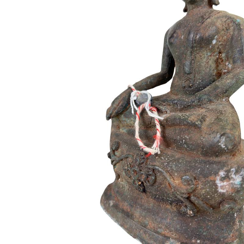 Bronzen Boeddha Thailand met authentieke oxidatie patina