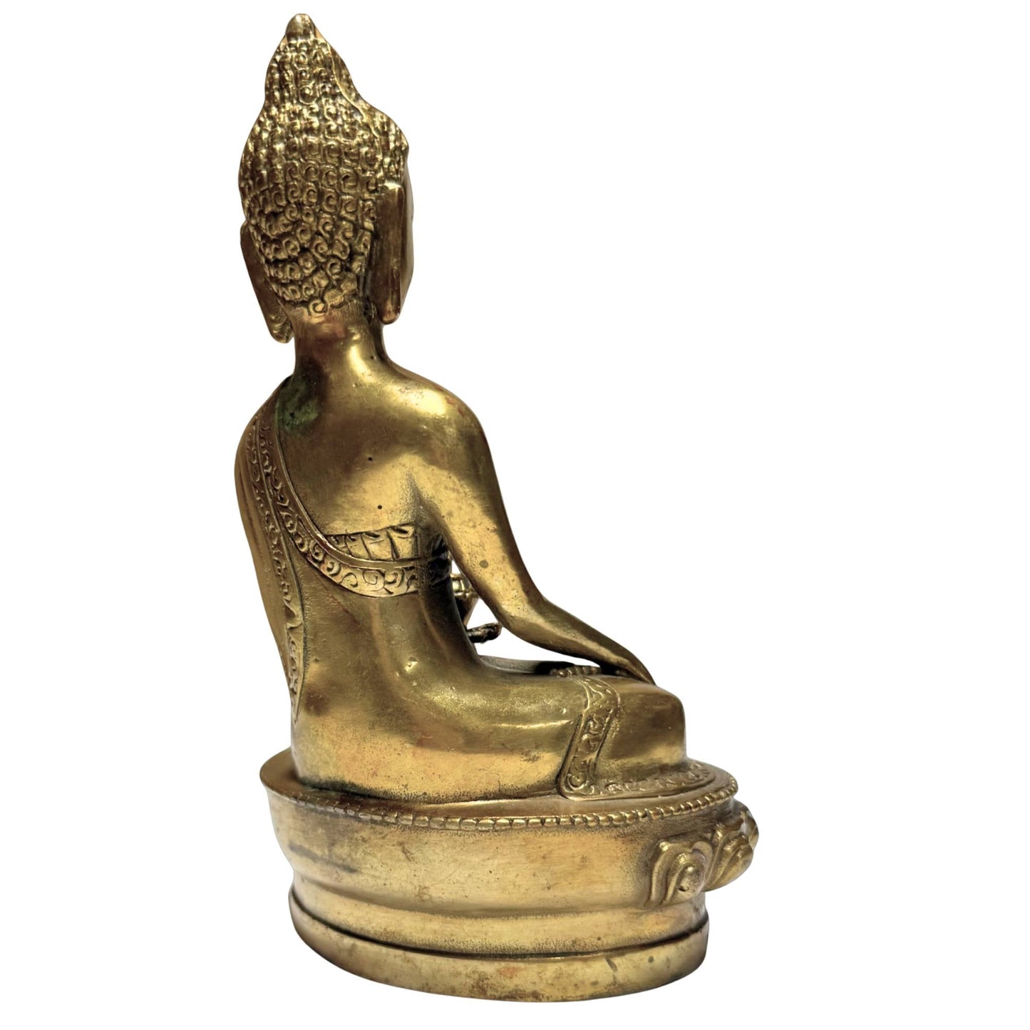 Bronzen Boeddha beeld als symbool voor verlichting, bescherming en helder denken