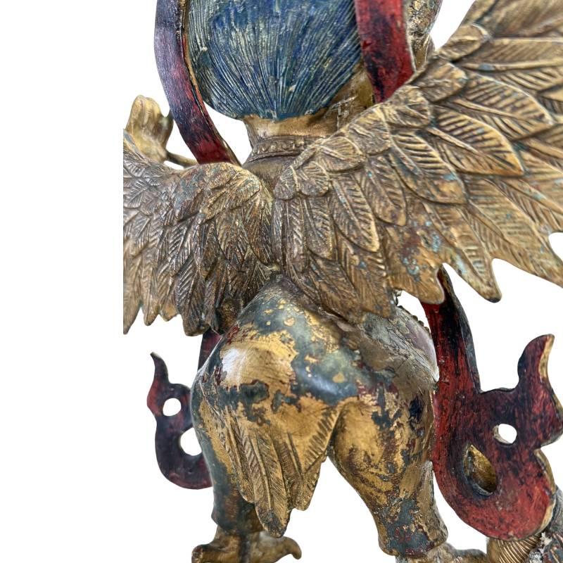 Bronzen Garuda figuur uit tantrische Himalaya kunsttraditie