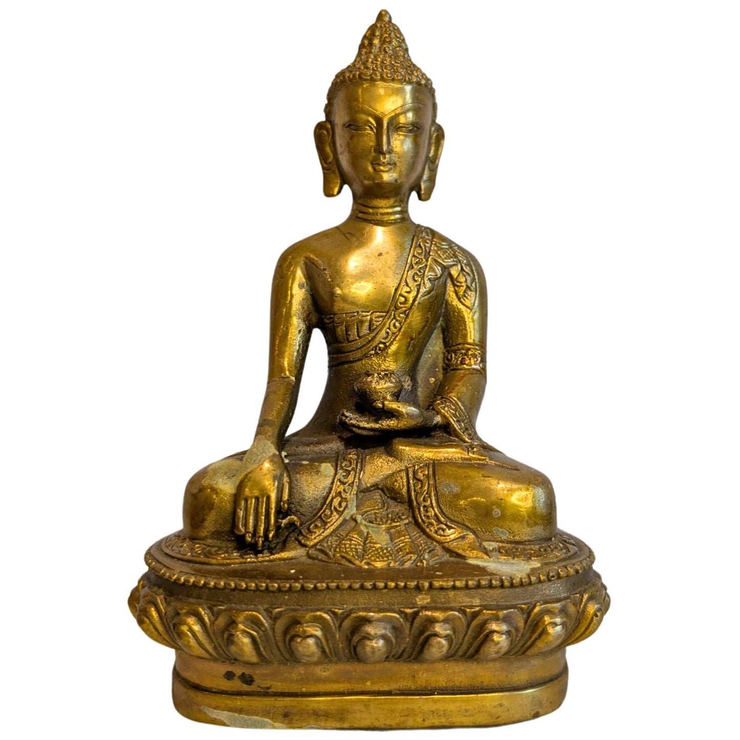 Bronzen Medicijn Boeddha beeld Bhaisajyaguru Nepal healing kunst