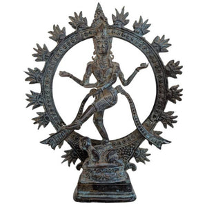 Bronzen Shiva Nataraja Indonesië 19e eeuw