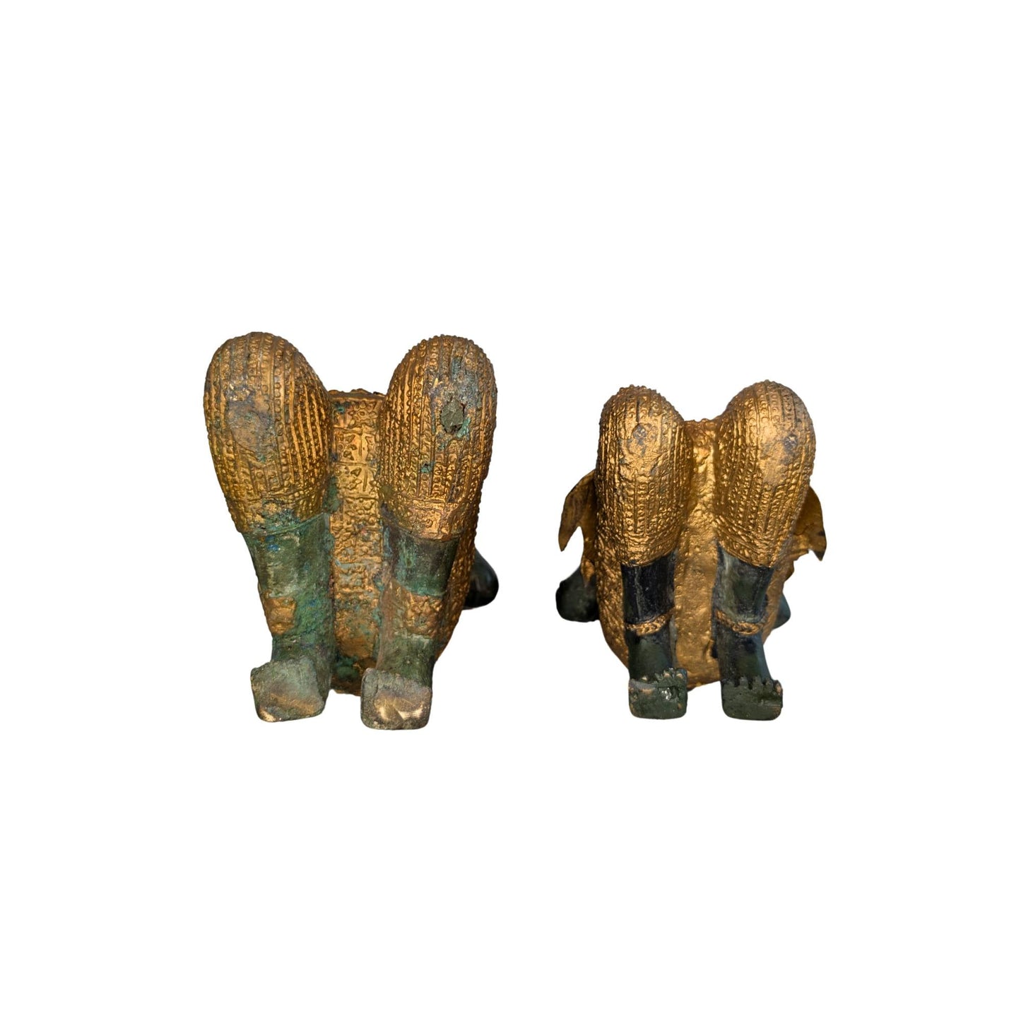 Bronzen Thepanom set Thailand in klassieke tempelstijl