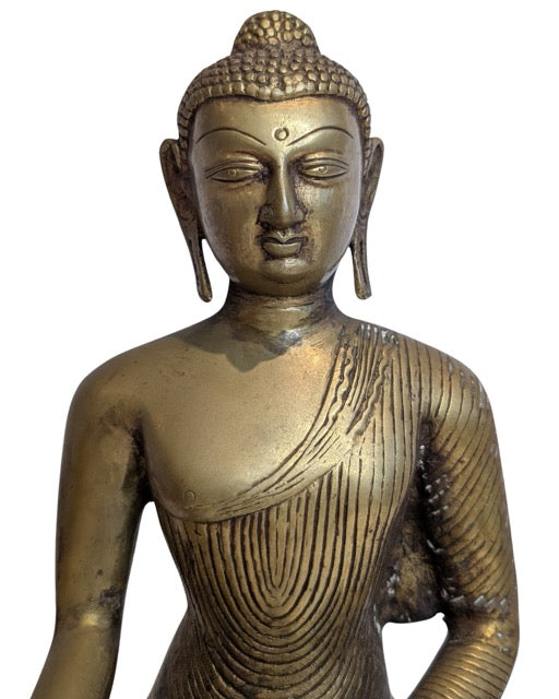 Right hand of the Buddha in Bhumisparsha Mudra