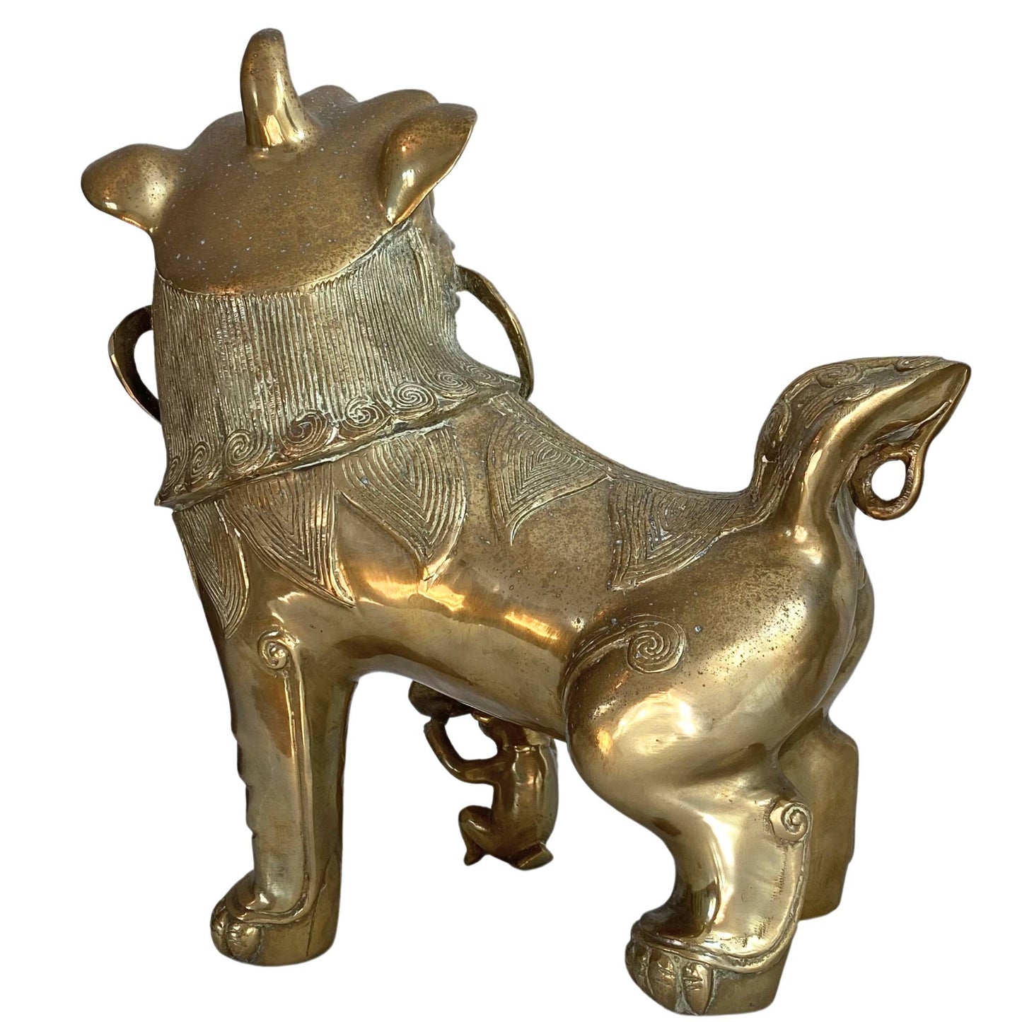 Chinese leeuwen brons antiek 19e eeuw luxe woonaccessoires 1stBuddha