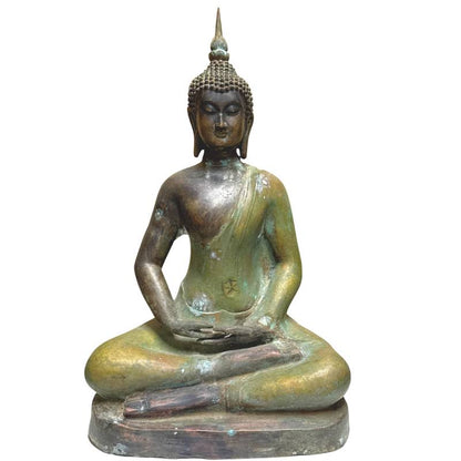 Chinese Yongle-Style Buddha – Gilt Bronze with Six-Character Mark, 46 cm – front view