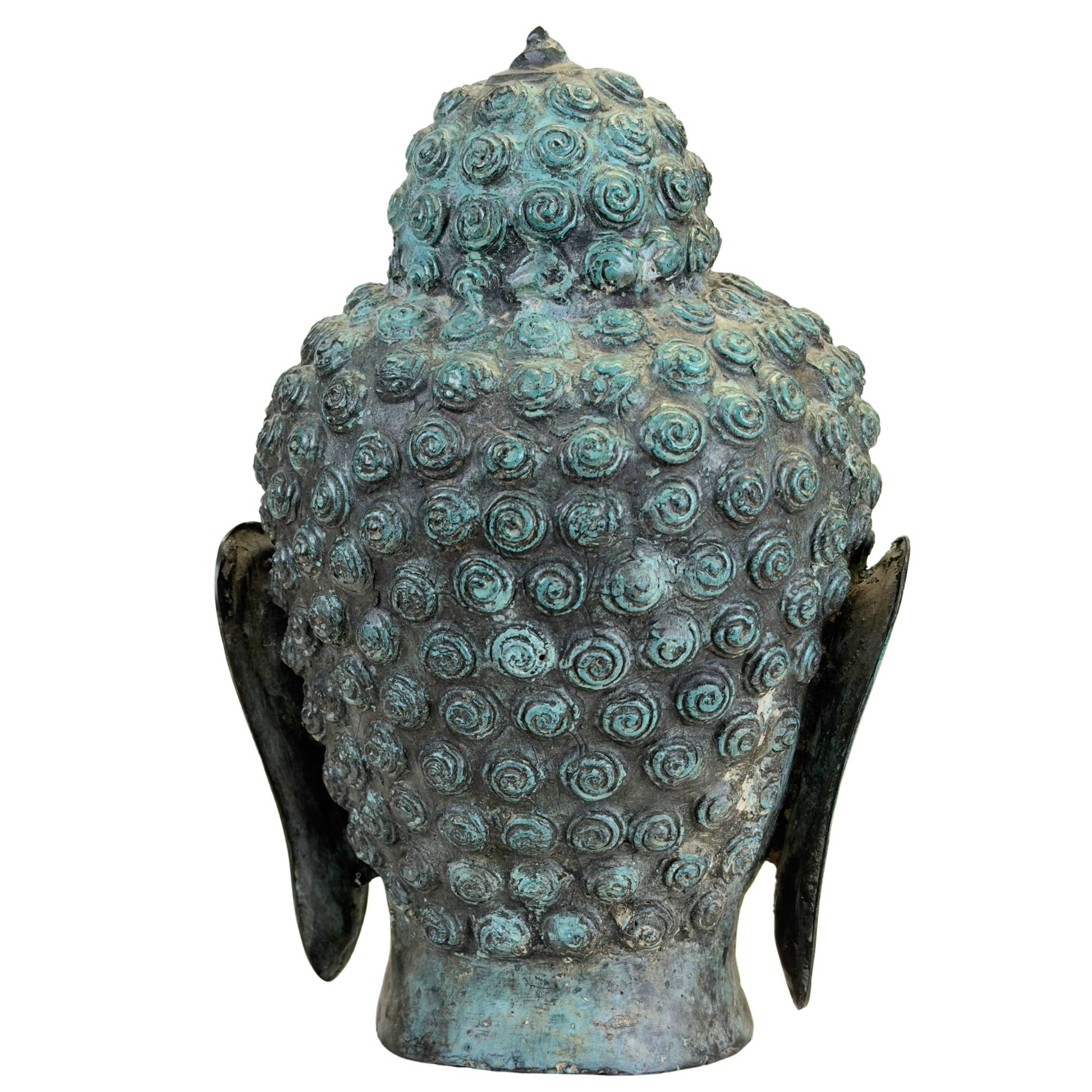 Decoratief bronzen Boeddha hoofd voor stijlvol interieur