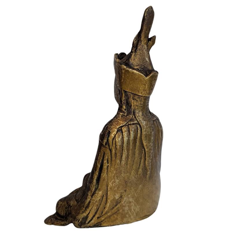 Ornate headdress and robes of the bronze Guru Rinpoche
