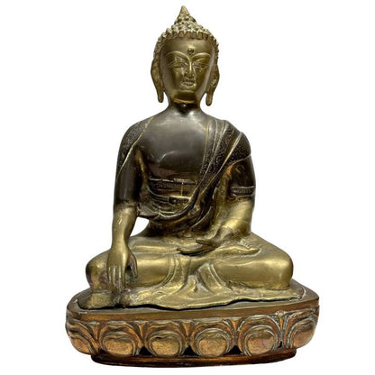 Early 20th-Century Sino-Tibetan Buddha – Bronze, 35.5 cm – front view