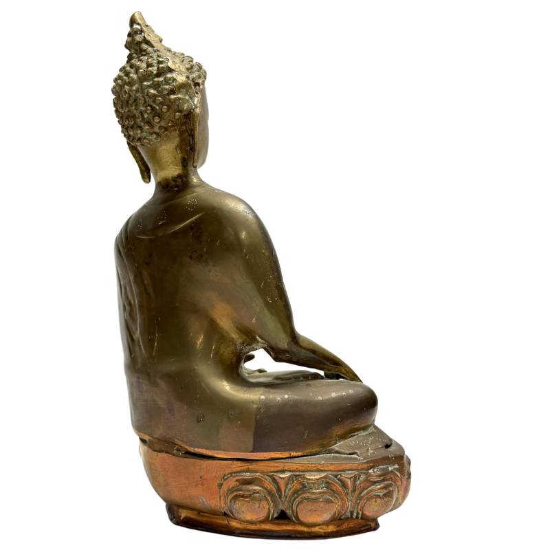 Early 20th-Century Sino-Tibetan Buddha – Bronze, 35.5 cm – left three-quarter rear view