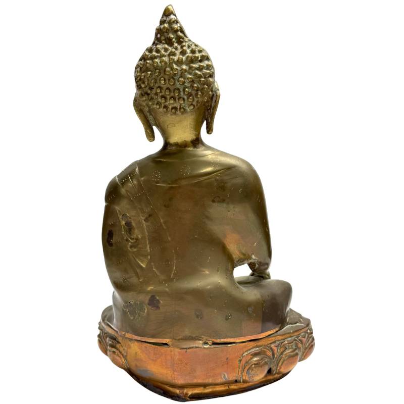 Early 20th-Century Sino-Tibetan Buddha – Bronze, 35.5 cm – rear view