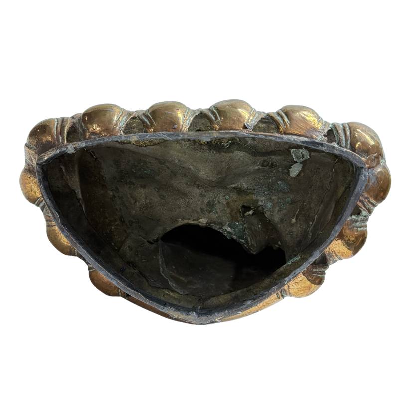 Early 20th-Century Sino-Tibetan Buddha – Bronze, 35.5 cm – close view of the central details