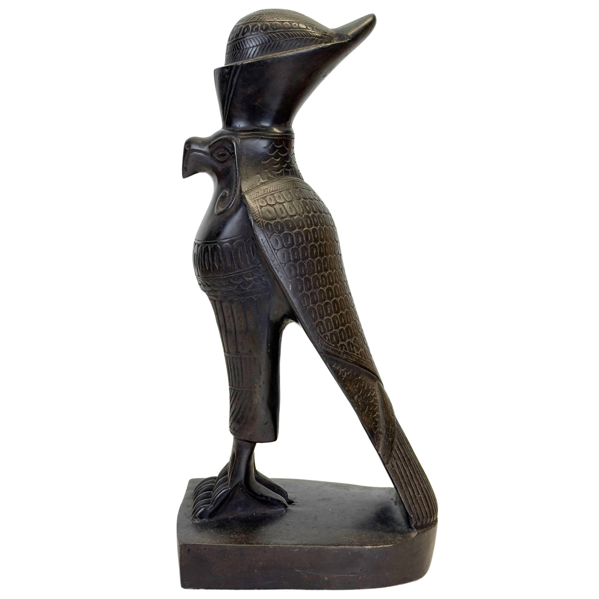 Decoratief beeld van de Egyptische god Horus