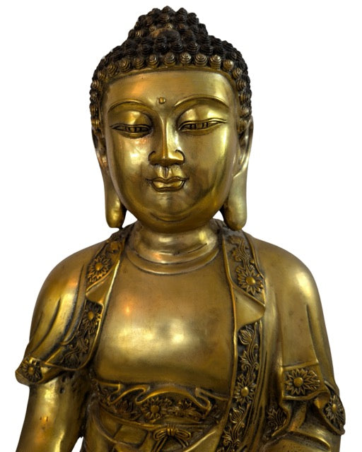 Exclusief Ming-stijl vuurverguld Buddha beeld verkrijgbaar bij 1stBuddha.