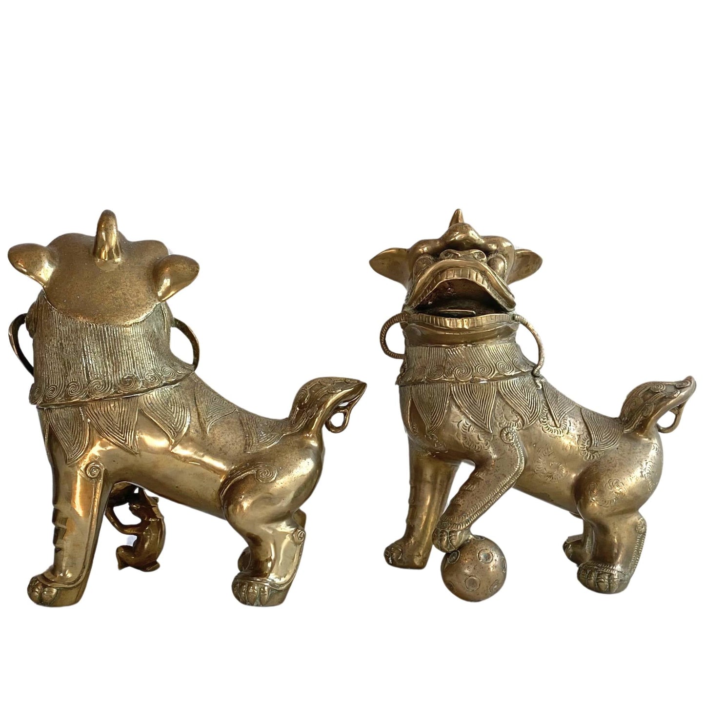 Foo Dogs antiek brons kopen luxe set van 2 zware kwaliteit