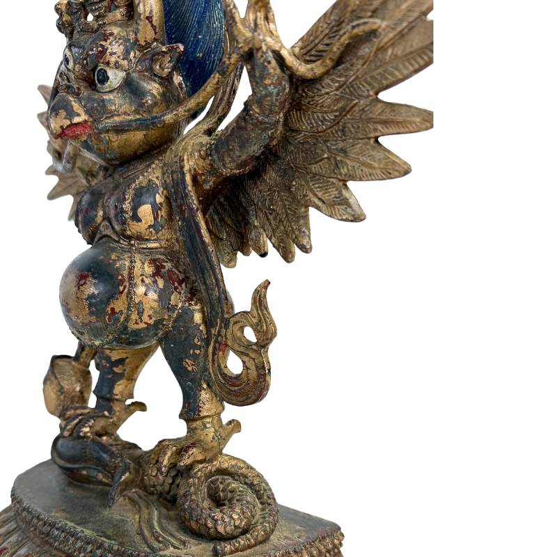 Garuda beeld uit Himalaya spirituele kunst in brons