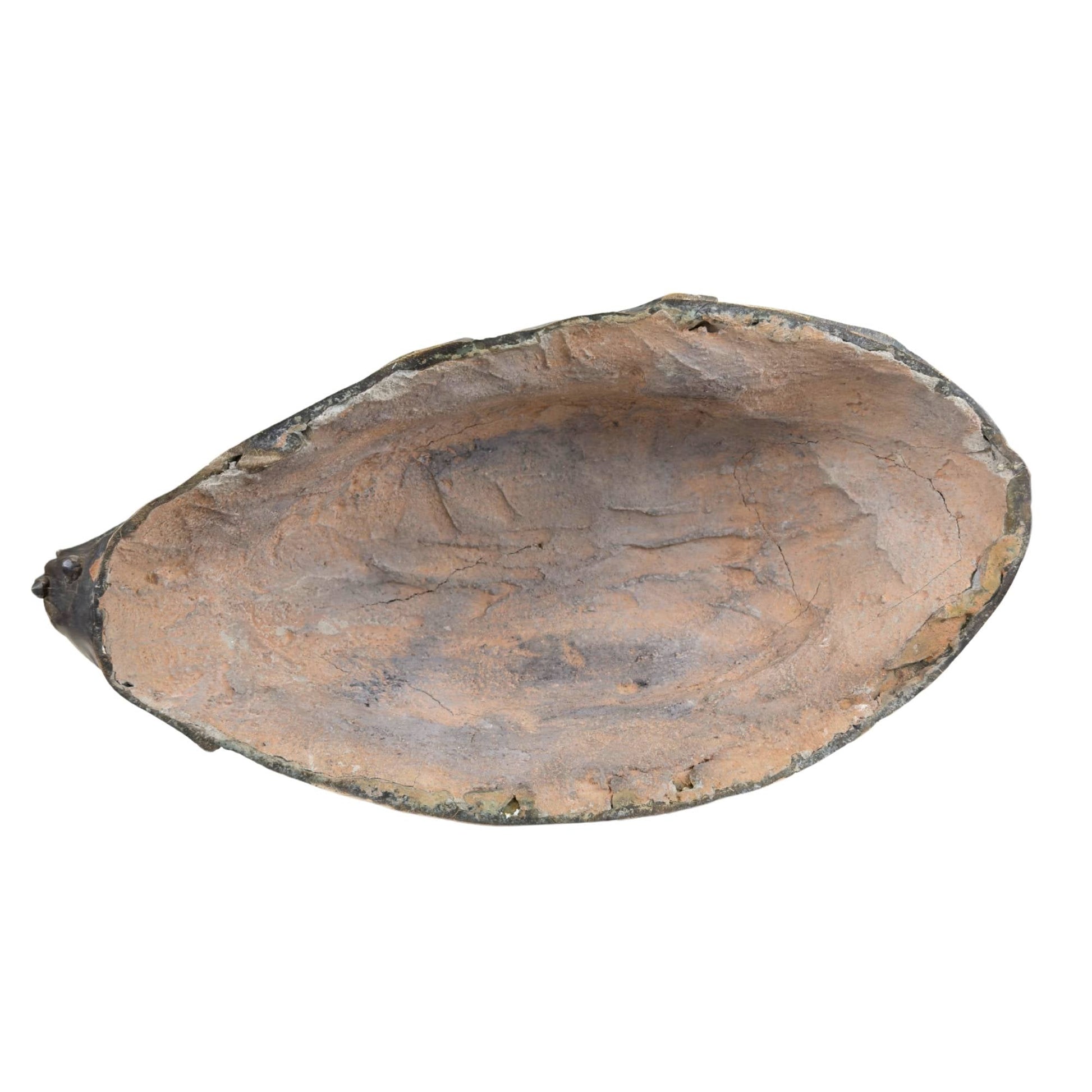 Zwaar bronzen Guanyin beeld van 16 kg met indrukwekkende aanwezigheid en oude patina