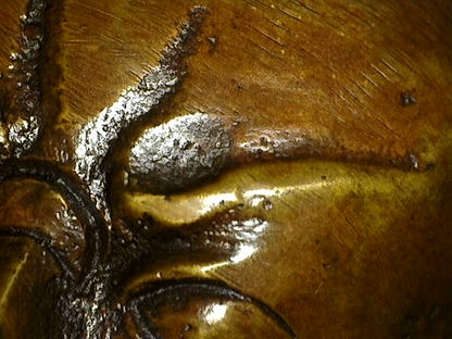 Antique Bronze Padmasambhava – 18th–19th Century – close view of the central details
