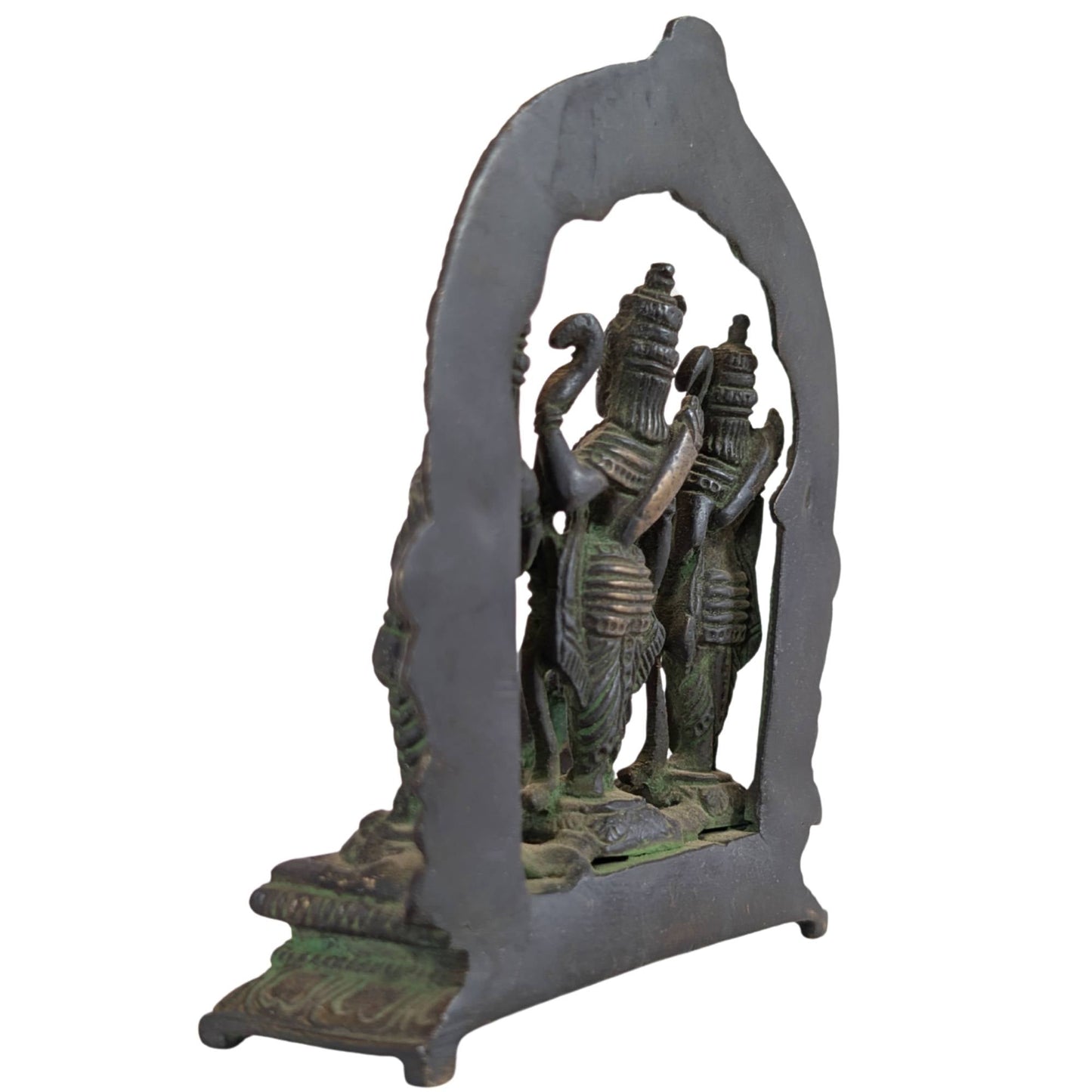 Detail van Hanuman in devotionele houding op Ram Darbar altaar