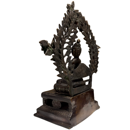 Himalayan Shakyamuni Buddha ensemble, rear-right view