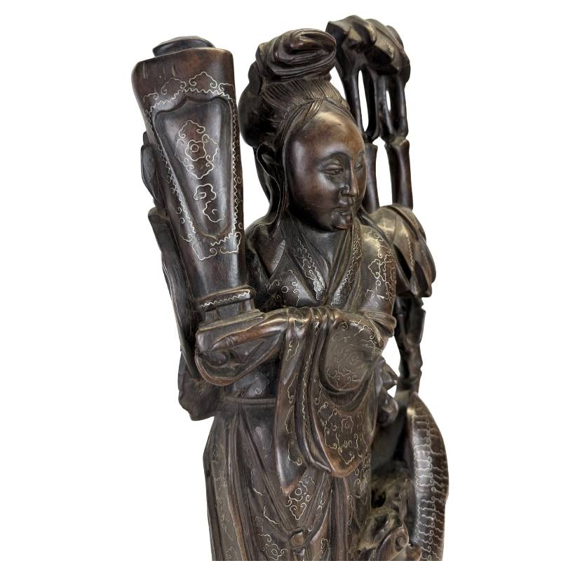verzamelstuk-zilverinleg	Hoogwaardig antiek Chinees verzamelstuk met zilverinleg voor belegging in kunst.