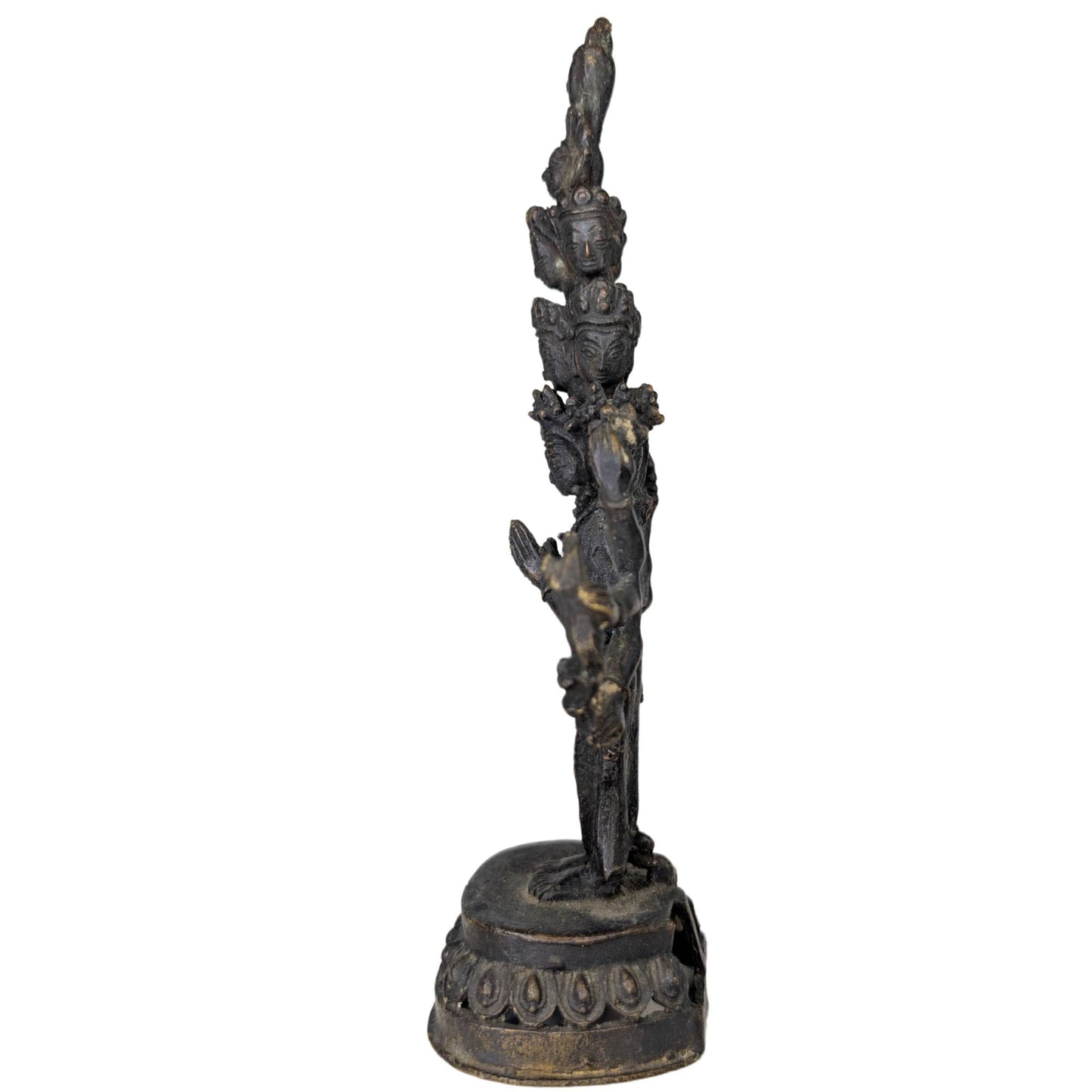 Een zeldzaam compleet paar Himalaya bronzen beelden van museale kwaliteit voor verzamelaars.